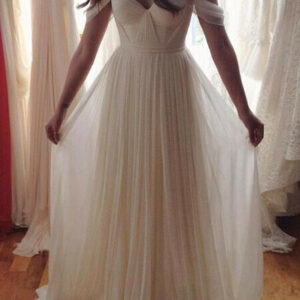 Elegant Off-the-shoulder Long Wedding Dress 2021 Chiffon_Wedding Dresses_High Quality Wedding Dresses, Prom Dresses, Evening Dresses, Bridesmaid Dress