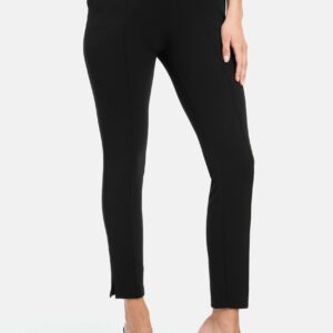 Bebe Women's Scuba Twill Skinny Pant, Size 6 in Black Spandex