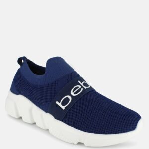 Bebe Women's Aindrea Platform Sneakers, Size 9.5 in Navy Blue Synthetic