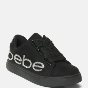 Women's Cabree Bebe Logo Sneakers, Size 7.5 in Black Synthetic