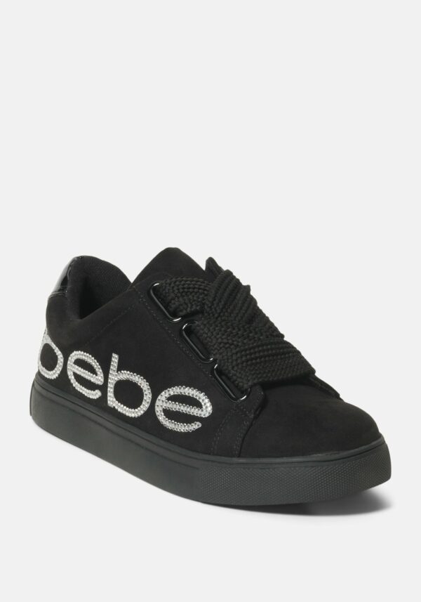 Women's Cabree Bebe Logo Sneakers, Size 7.5 in Black Synthetic