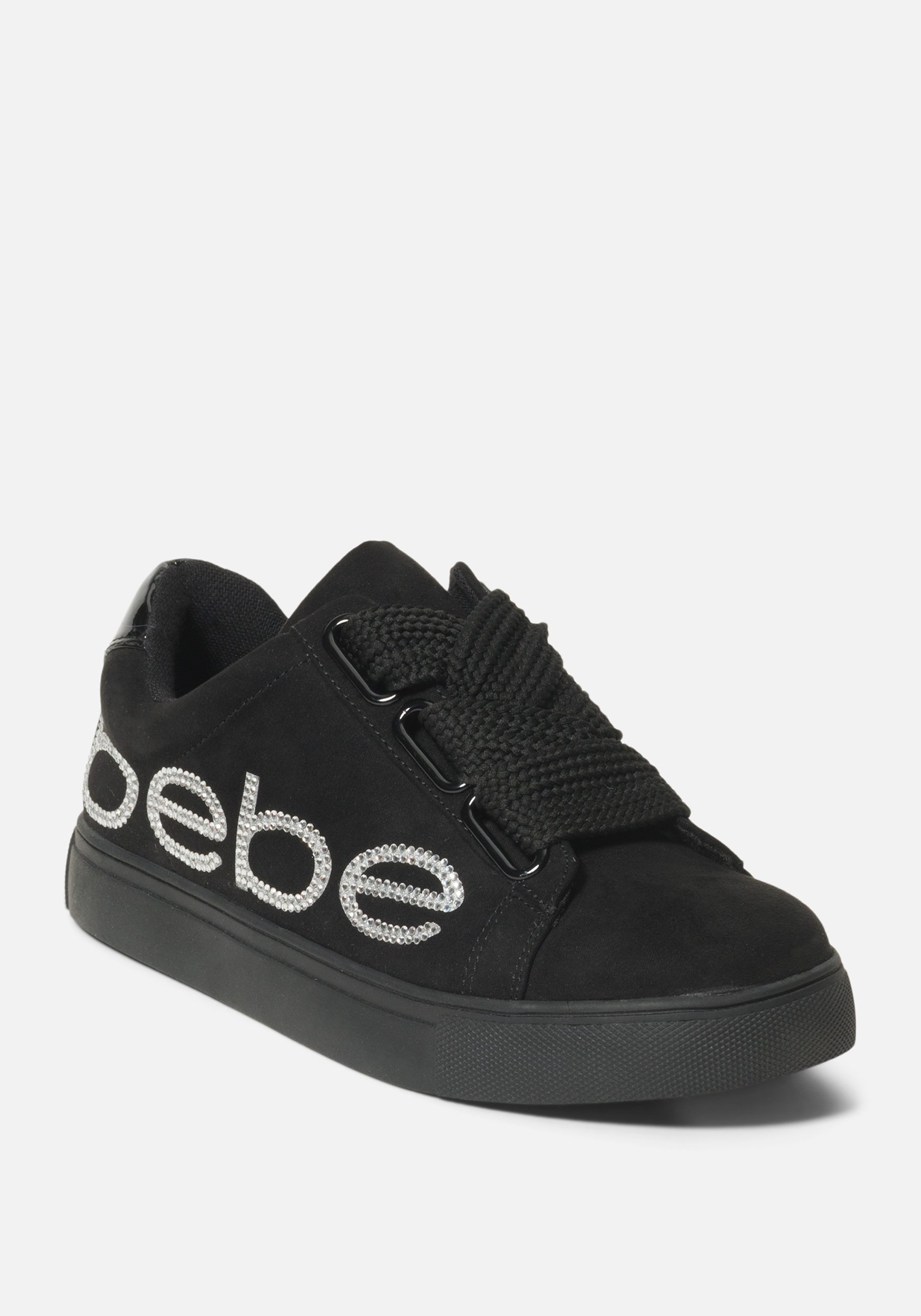 Women's Cabree Bebe Logo Sneakers, Size 10 in Black Synthetic