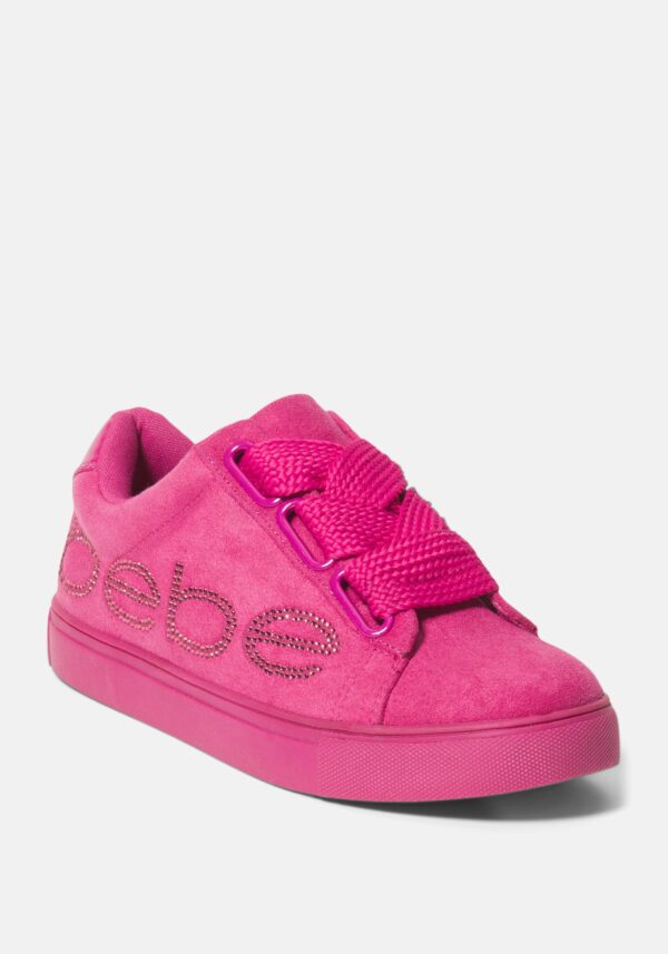 Women's Cabree Bebe Logo Sneakers, Size 11 in Hot Pink Synthetic