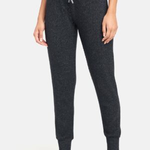 Bebe Women's Sweater Knit Jogger Pant, Size XS in Charcoal Grey Spandex/Viscose