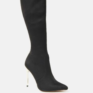 Bebe Women's Valeria Knee High Boots, Size 9.5 in BLACK SUEDE