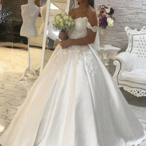 Glamorous Off-the-Shoulder Lace Wedding Dress 2021 Ball Gown Princess Bridal Wear_2021 Wedding Dresses_Wedding Dresses_High Quality Wedding Dresses, P