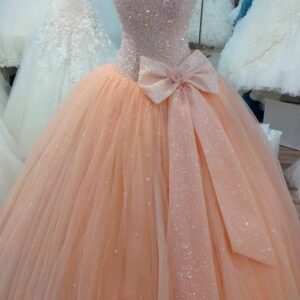 Stunning Sequins Sweetheart Ball Gown Wedding Dress with Bowknot_2021 Wedding Dresses_Wedding Dresses_High Quality Wedding Dresses, Prom Dresses, Even