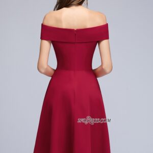 Off-the-Shoulder A-Line Hi-Lo Sweetheart Homecoming Dresses_Homecoming Dresses_Prom &amp; Evening_High Quality Wedding Dresses, Prom Dresses, Even