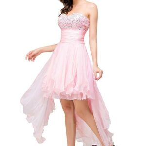2021 Chiffon A-Line Ruffles Crystal Sweetheart Mini Homecoming Dress_Homecoming Dresses_Prom &amp; Evening_High Quality Wedding Dresses, Prom Dres