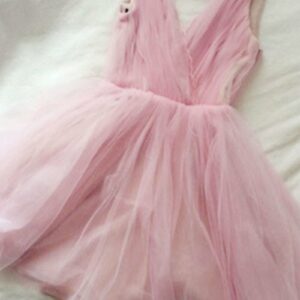 Tulle Cute Short Simple Pink V-neck Homecoming Dress_Homecoming Dresses_Prom &amp; Evening_High Quality Wedding Dresses, Prom Dresses, Evening Dre