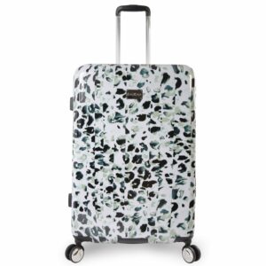 Bebe Women's Dotted 29-Inch Suitcase, Size 29 Inch in Winter Leopard