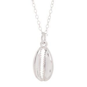 Cowrie Shell Necklace silver gold