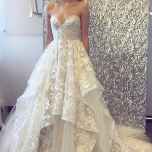 Beautiful Sweetheart Wedding Dress | 2021 Lace Appliques Princess Bridal Gowns_Wedding Dresses_High Quality Wedding Dresses, Prom Dresses, Evening Dre