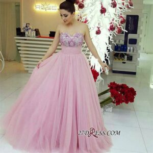 2021 Beadings Fairy Tulle Sweetheart Long Gorgeous Prom Dress_Prom Dresses_Prom &amp; Evening_High Quality Wedding Dresses, Prom Dresses, Evening