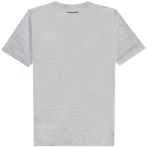 DSquared2 &apos;I Love D2&apos; Print T-Shirt Colour: GREY, Size: EXTRA LARGE