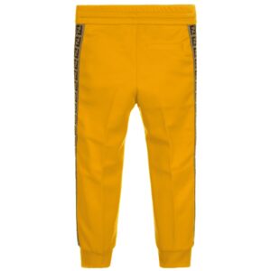 Fendi Kids Logo Sweat Trousers Colour: YELLOW, Size: 10 YEARS