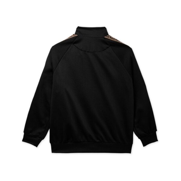Fendi Tape Logo Sweatshirt Colour: BLACK, Size: 10 YEARS