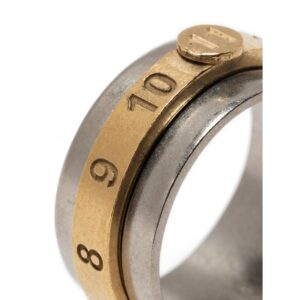 Maison Margiela Number-engraved Ring Colour: SILVER, Size: SMALL