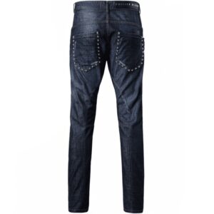 Philipp Plein "Love Jeans" Biker Jeans  Colour: BLUE, Size: 36 30