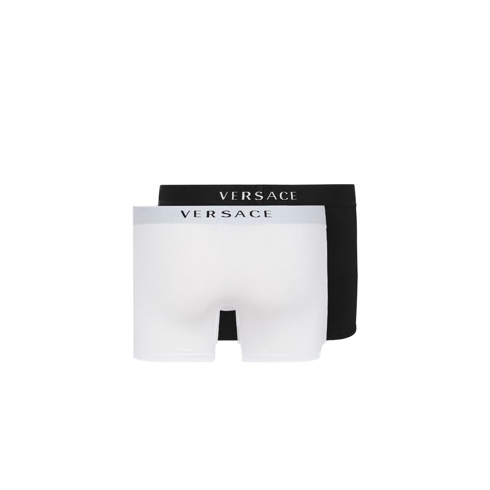 Versace Kids Trunks Set Colour: BLACK/WHITE, Size: 14 YEARS – Qavaa